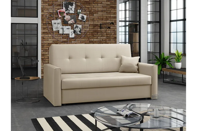 Denegal 2-seters Sovesofa - Beige - Møbler - Sofaer - Sovesofaer