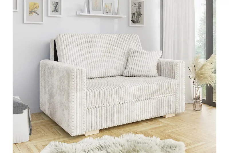 Denegal 2-seters Sovesofa - Beige/Lys Beige - Møbler - Sofaer - Sovesofaer