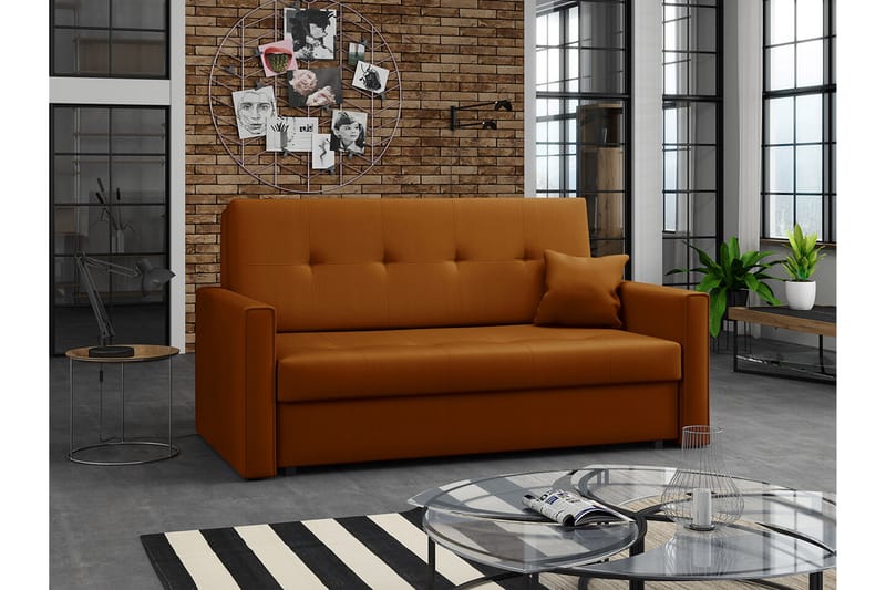 Denegal 2-seters Sovesofa - Brun - Møbler - Sofaer - Sovesofaer