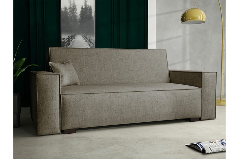 Denegal 2-seters Sovesofa - Brun/Beige - Møbler - Sofaer - Sovesofaer
