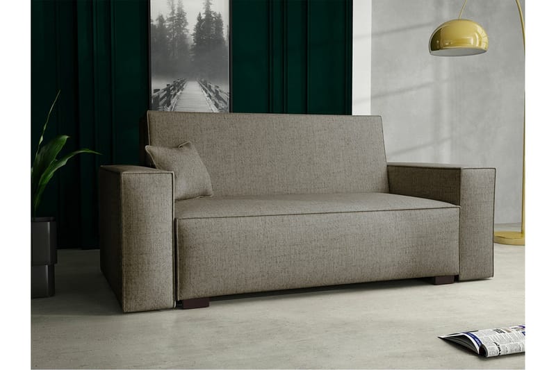 Denegal 2-seters Sovesofa - Lysebrun/Beige - Møbler - Sofaer - Sovesofaer