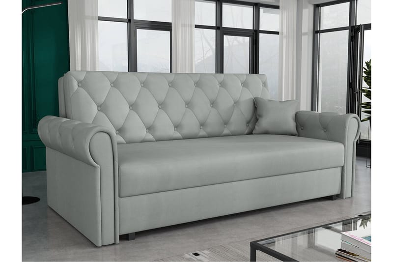 Denegal 2-seters Sovesofa - Lysegrå/Mørkegrå - Møbler - Sofaer - Sovesofaer