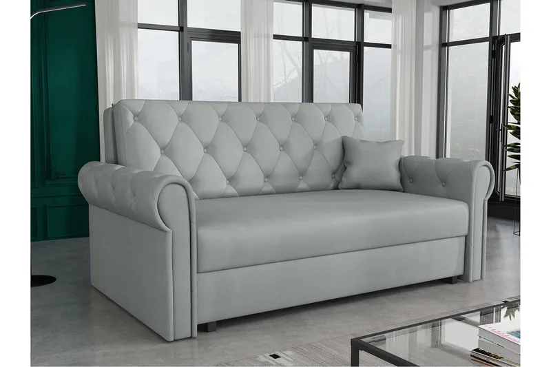 Denegal 2-seters Sovesofa - Lysegrå/Mørkegrå - Møbler - Sofaer - Sovesofaer