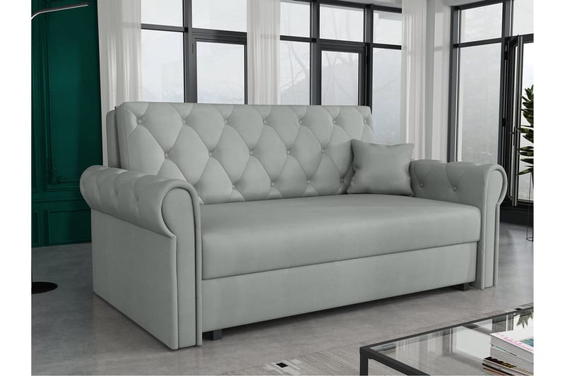 Denegal 2-seters Sovesofa - Lysegrå/Mørkegrå - Møbler - Sofaer - Sovesofaer