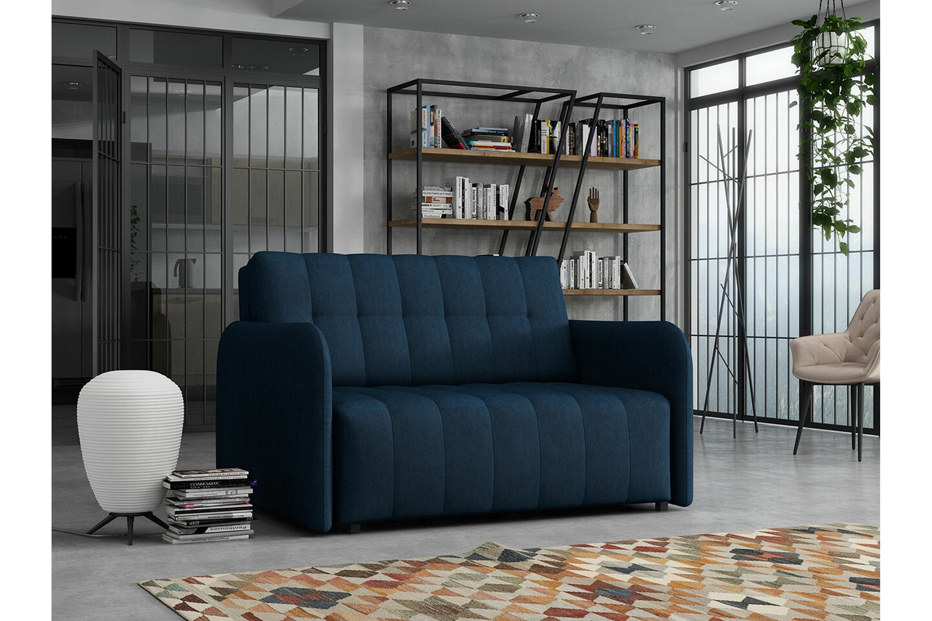 Denegal 2-seters Sovesofa - Mørkeblå - Møbler - Sofaer - Sovesofaer
