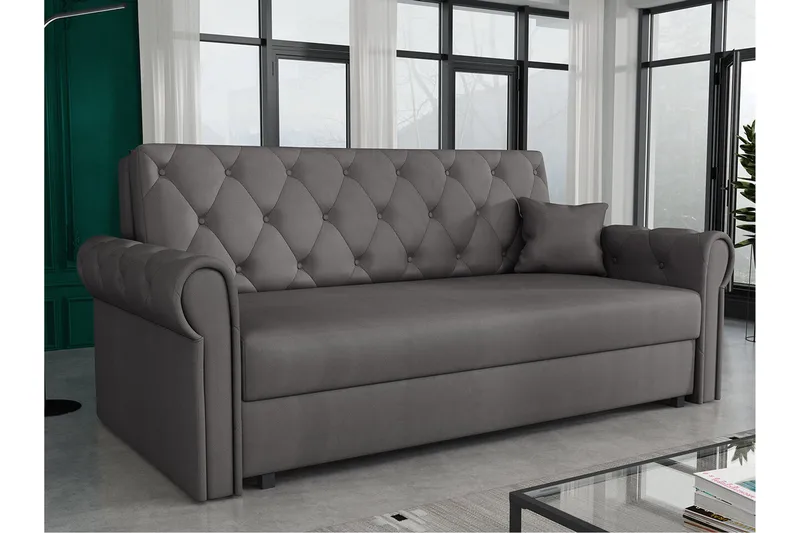 Denegal 2-seters Sovesofa - Mørkegrå - Møbler - Sofaer - Sovesofaer