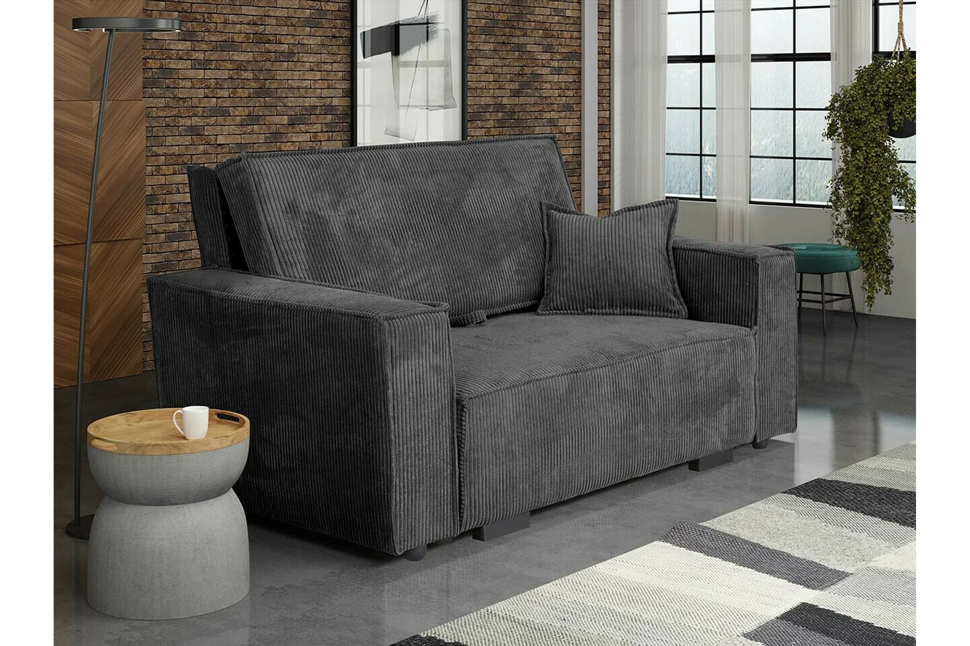 Denegal 2-seters Sovesofa - Mørkegrå - Møbler - Sofaer - Sovesofaer