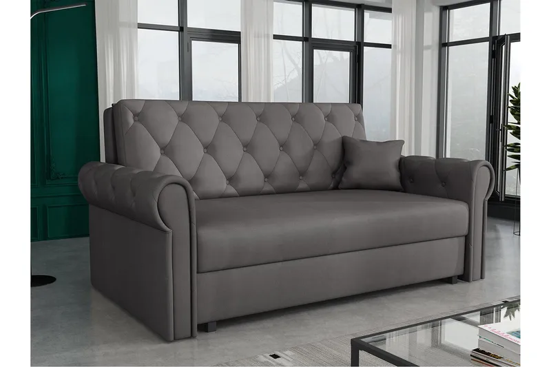 Denegal 2-seters Sovesofa - Mørkegrå - Møbler - Sofaer - Sovesofaer