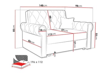 Denegal 2-seters Sovesofa - Mørkegrønn - Møbler - Sofaer - Sovesofaer