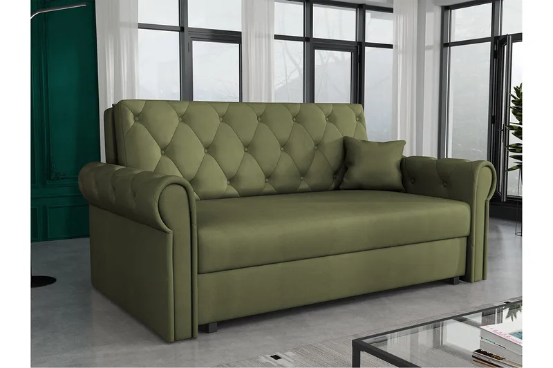 Denegal 2-seters Sovesofa - Mørkegrønn - Møbler - Sofaer - Sovesofaer