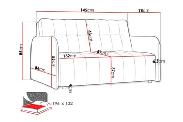 Denegal 2-seters Sovesofa - Mørkegrønn/Blå - Møbler - Sofaer - Sovesofaer