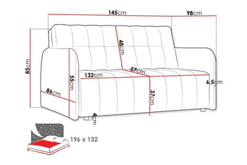 Denegal 2-seters sovesofa - Møbler - Sofaer - Sovesofaer