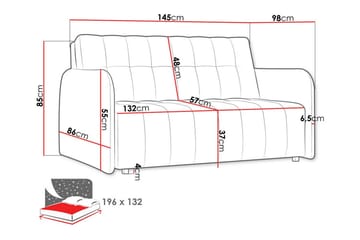 Denegal 2-seters sovesofa - Møbler - Sofaer - Sovesofaer