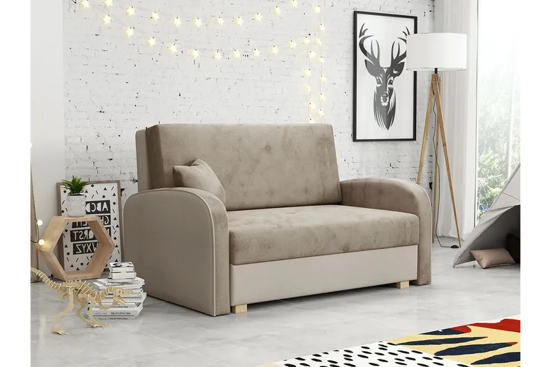 Denegal 2-sits Bäddsoffa beige - Møbler - Sofaer - Sovesofaer