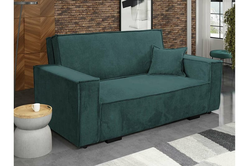 Denegal 2-sits Bäddsoffa Dark Green/Blue - Møbler - Sofaer - Sovesofaer