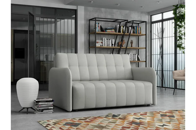 Denegal 2-sits Bäddsoffa Ljusgrå - Møbler - Sofaer - Sovesofaer