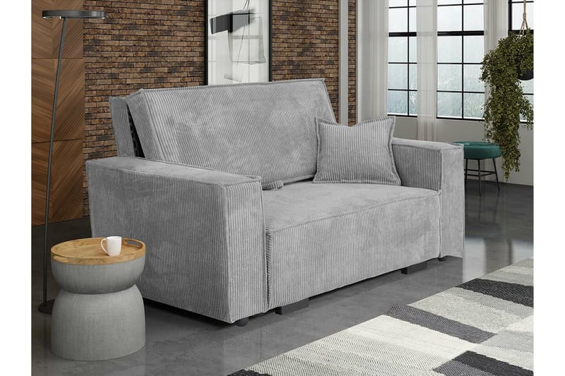 Denegal 2-sits Bäddsoffa Ljusgrå - Møbler - Sofaer - Sovesofaer