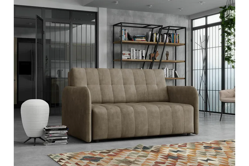 Denegal 2-sits Bäddsoffa NO_BRAND Brown - Møbler - Sofaer - Sovesofaer