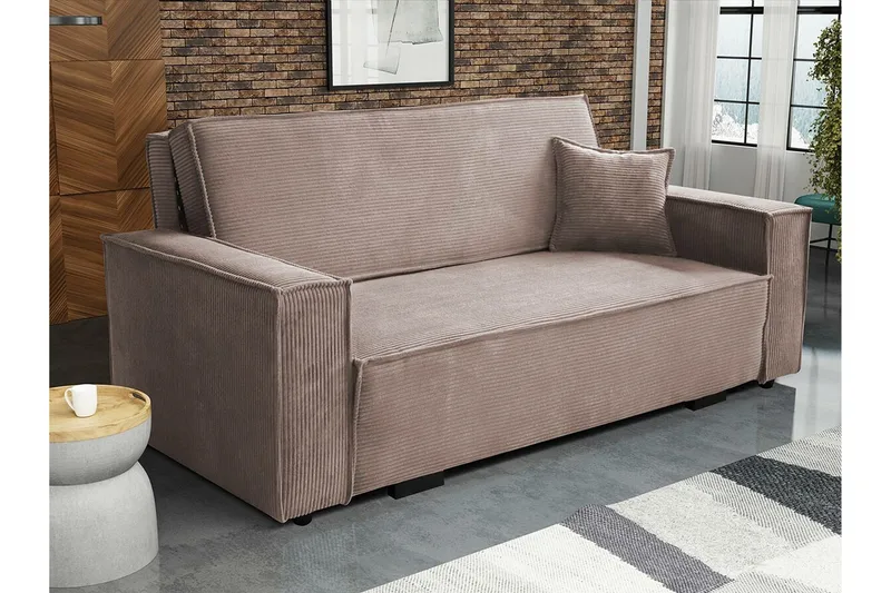 Denegal 2-sits Bäddsoffa NO_BRAND Brown - Møbler - Sofaer - Sovesofaer