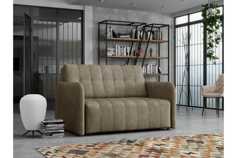 Denegal 2-sits Bäddsoffa NO_BRAND Brown - Møbler - Sofaer - Sovesofaer