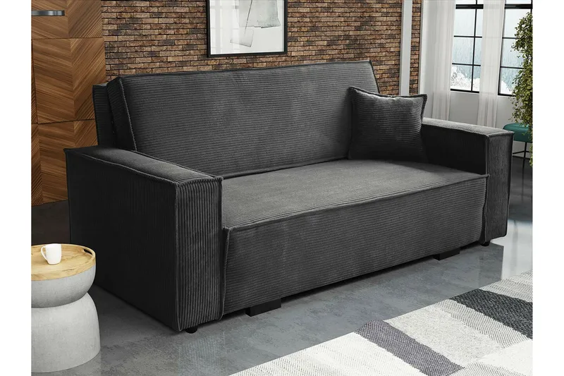 Denegal 2-sits Bäddsoffa NO_BRAND Dark grey - Møbler - Sofaer - Sovesofaer