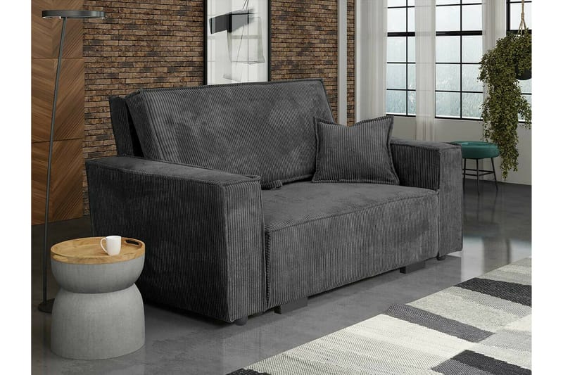 Denegal 2-sits Bäddsoffa NO_BRAND Dark grey - Møbler - Sofaer - Sovesofaer