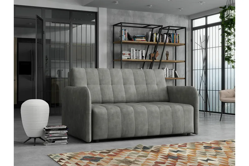Denegal 2-sits Bäddsoffa NO_BRAND Grey - Møbler - Sofaer - Sovesofaer