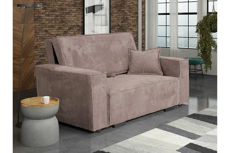 Denegal 2-sits Bäddsoffa NO_BRAND Light brown - Møbler - Sofaer - Sovesofaer