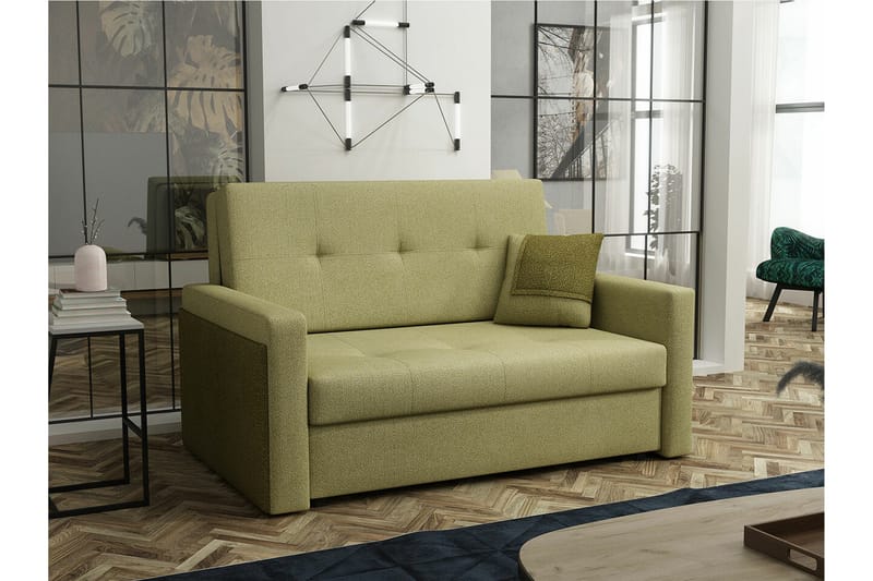 Denegal 2-sits Bäddsoffa NO_BRAND Light green - Møbler - Sofaer - Sovesofaer