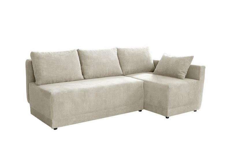 Denegal 3-seters Hjørnesovesofa - Beige - Sovesofaer - Hjørnesovesofa