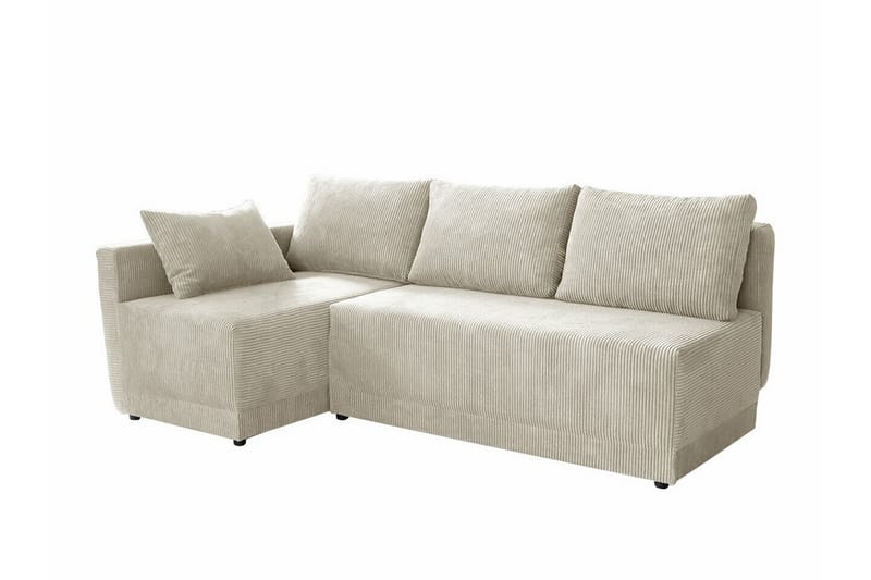 Denegal 3-seters Hjørnesovesofa - Beige - Sovesofaer - Hjørnesovesofa