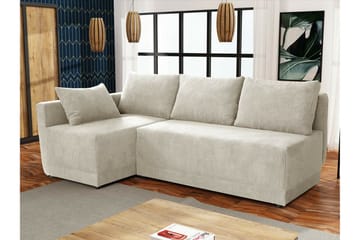 Denegal 3-seters Hjørnesovesofa - Beige - Møbler - Sofaer - Sovesofaer