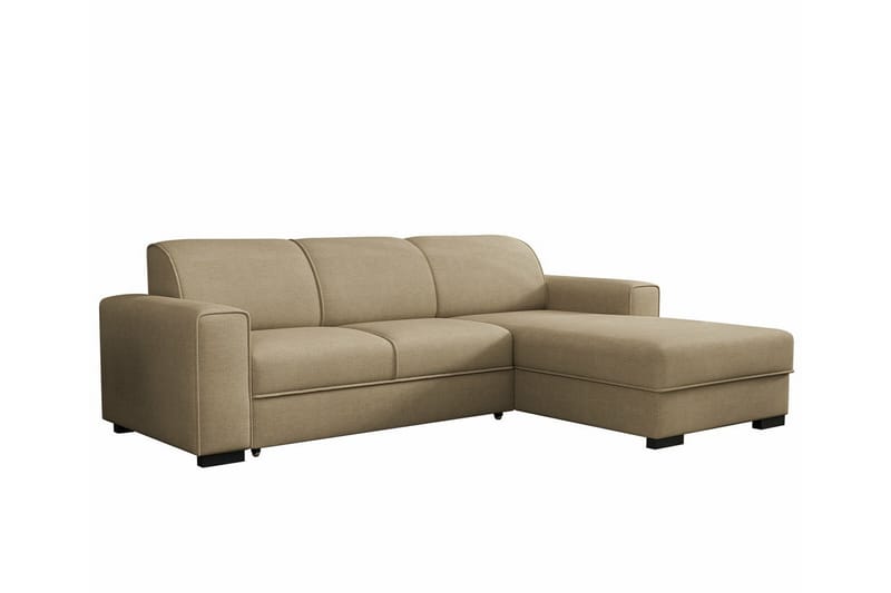 Denegal 3-seters Hjørnesovesofa - Beige - Møbler - Sofaer - Sovesofaer