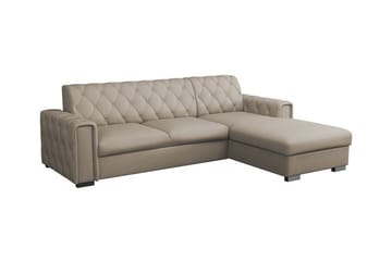 Denegal 3-seters Hjørnesovesofa - Beige - Møbler - Sofaer - Sovesofaer