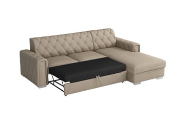 Denegal 3-seters Hjørnesovesofa - Beige - Møbler - Sofaer - Sovesofaer