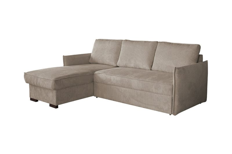 Denegal 3-seters Hjørnesovesofa - Beige - Sovesofaer - Hjørnesovesofa