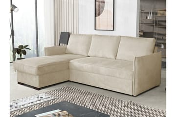 Denegal 3-seters Hjørnesovesofa - Beige - Møbler - Sofaer - Sovesofaer