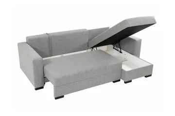 Denegal 3-seters Hjørnesovesofa - Blå - Møbler - Sofaer - Sovesofaer