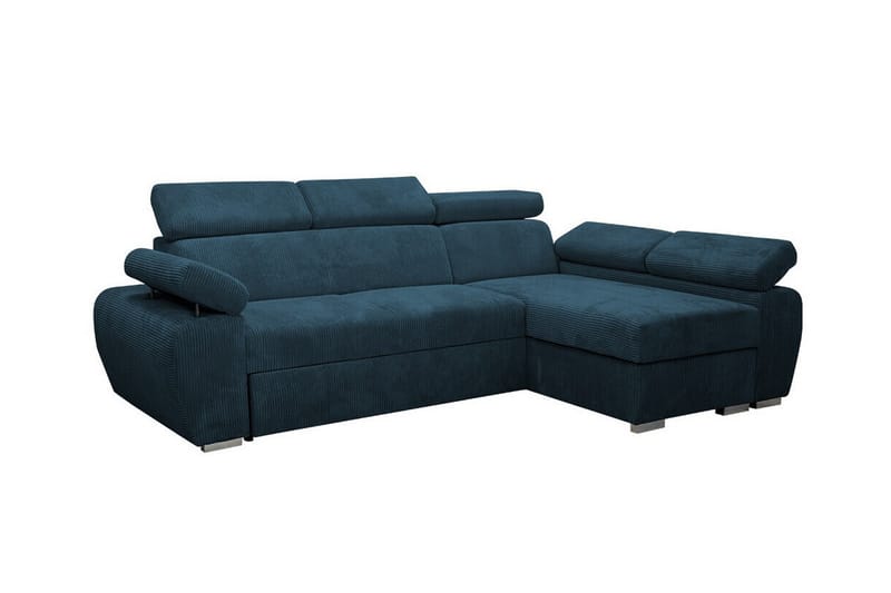 Denegal 3-seters Hjørnesovesofa - Blå - Møbler - Sofaer - Sovesofaer