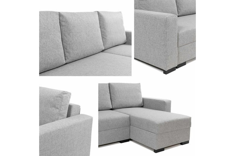 Denegal 3-seters Hjørnesovesofa - Blå - Møbler - Sofaer - Sovesofaer