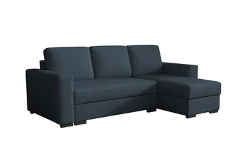 Denegal 3-seters Hjørnesovesofa - Blå - Møbler - Sofaer - Sovesofaer