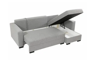 Denegal 3-seters Hjørnesovesofa - Cream - Møbler - Sofaer - Sovesofaer