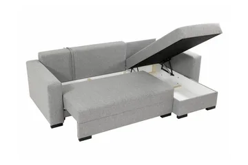 Denegal 3-seters Hjørnesovesofa - Grå - Møbler - Sofaer - Sovesofaer