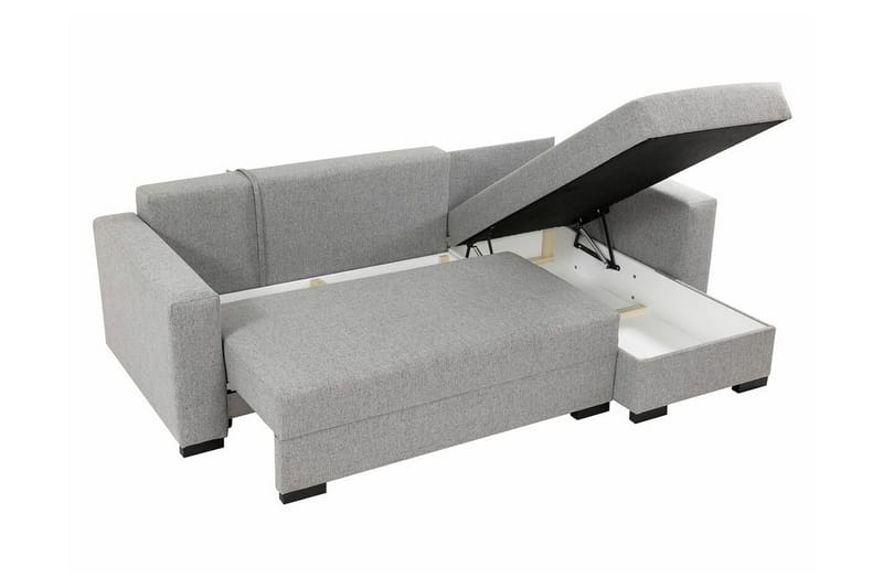 Denegal 3-seters Hjørnesovesofa - Grå - Møbler - Sofaer - Sovesofaer