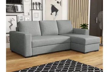 Denegal 3-seters Hjørnesovesofa - Grå - Møbler - Sofaer - Sovesofaer
