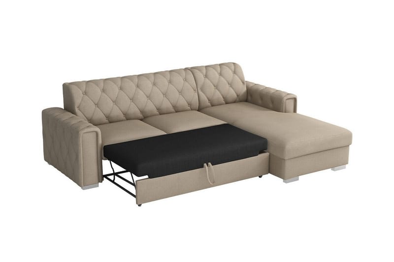 Denegal 3-seters Hjørnesovesofa - Grøn - Møbler - Sofaer - Sovesofaer