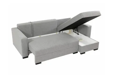 Denegal 3-seters Hjørnesovesofa - Lyse brun - Møbler - Sofaer - Sovesofaer