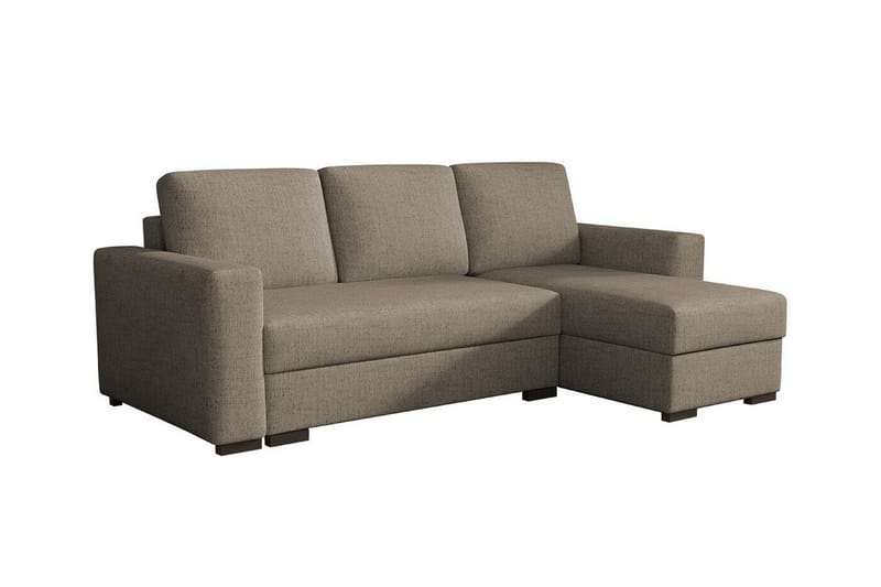 Denegal 3-seters Hjørnesovesofa - Lyse brun - Møbler - Sofaer - Sovesofaer