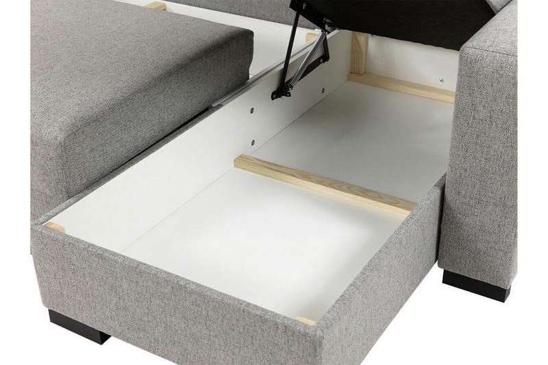 Denegal 3-seters Hjørnesovesofa - Lysegrå - Møbler - Sofaer - Sovesofaer