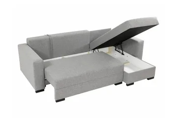 Denegal 3-seters Hjørnesovesofa - Lysegrå - Møbler - Sofaer - Sovesofaer